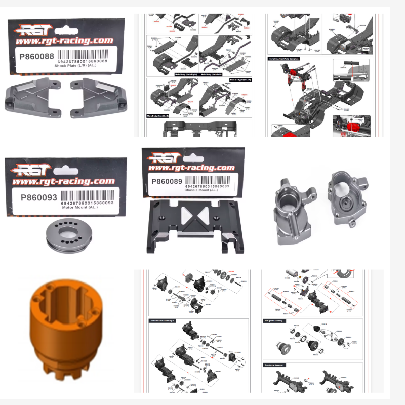 Rc Hobby Grade Crawler - RGT 예비 부품 P860086 P860088 P860089