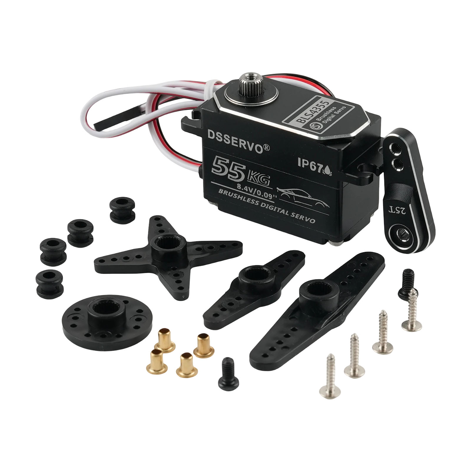 Rc Hobby Products - Dsservo BLS4355 55KG 로우 프로파일 올메탈