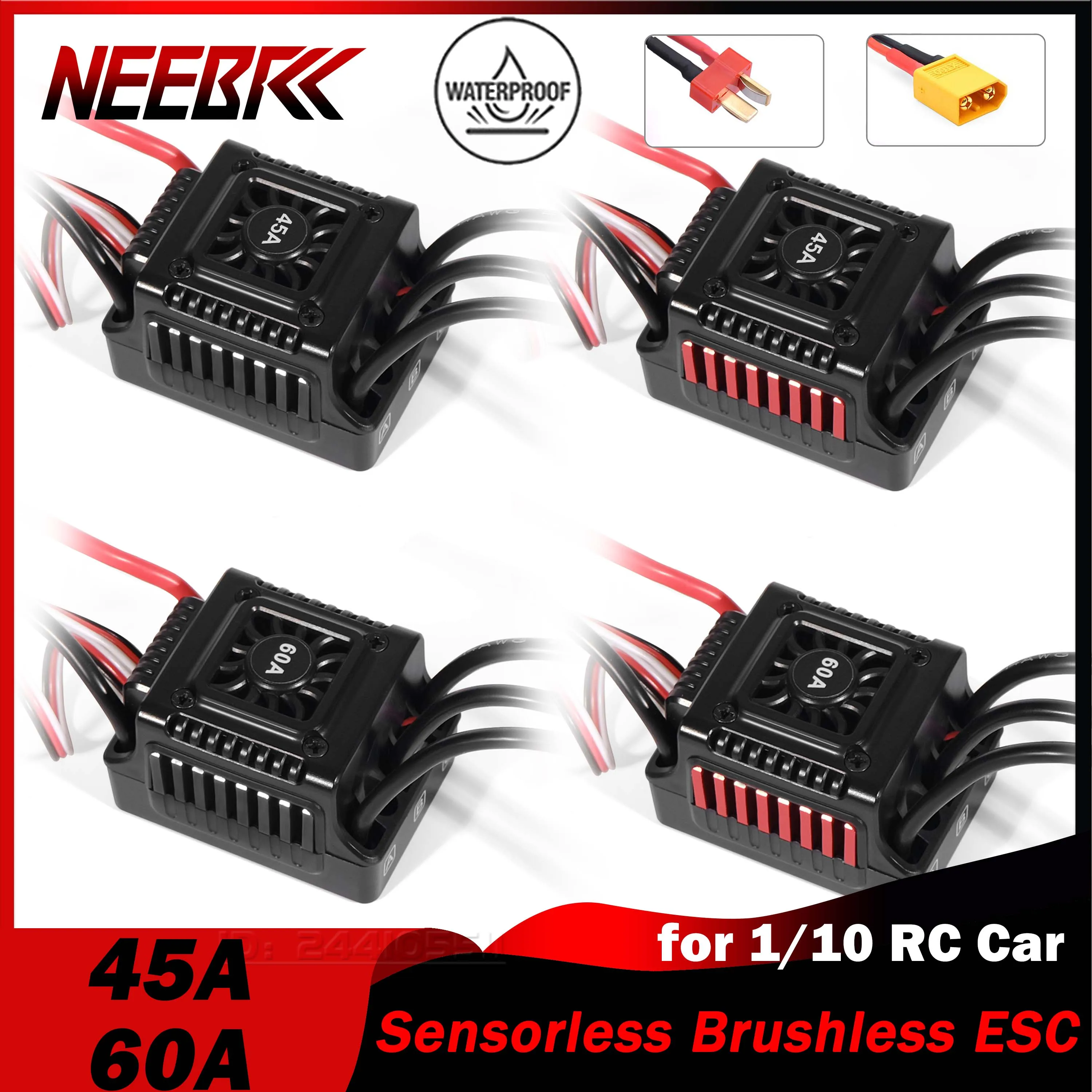 Esc Waterproof 60A - NEEBRC 센서리스 브러시리스 ESC BEC 방수