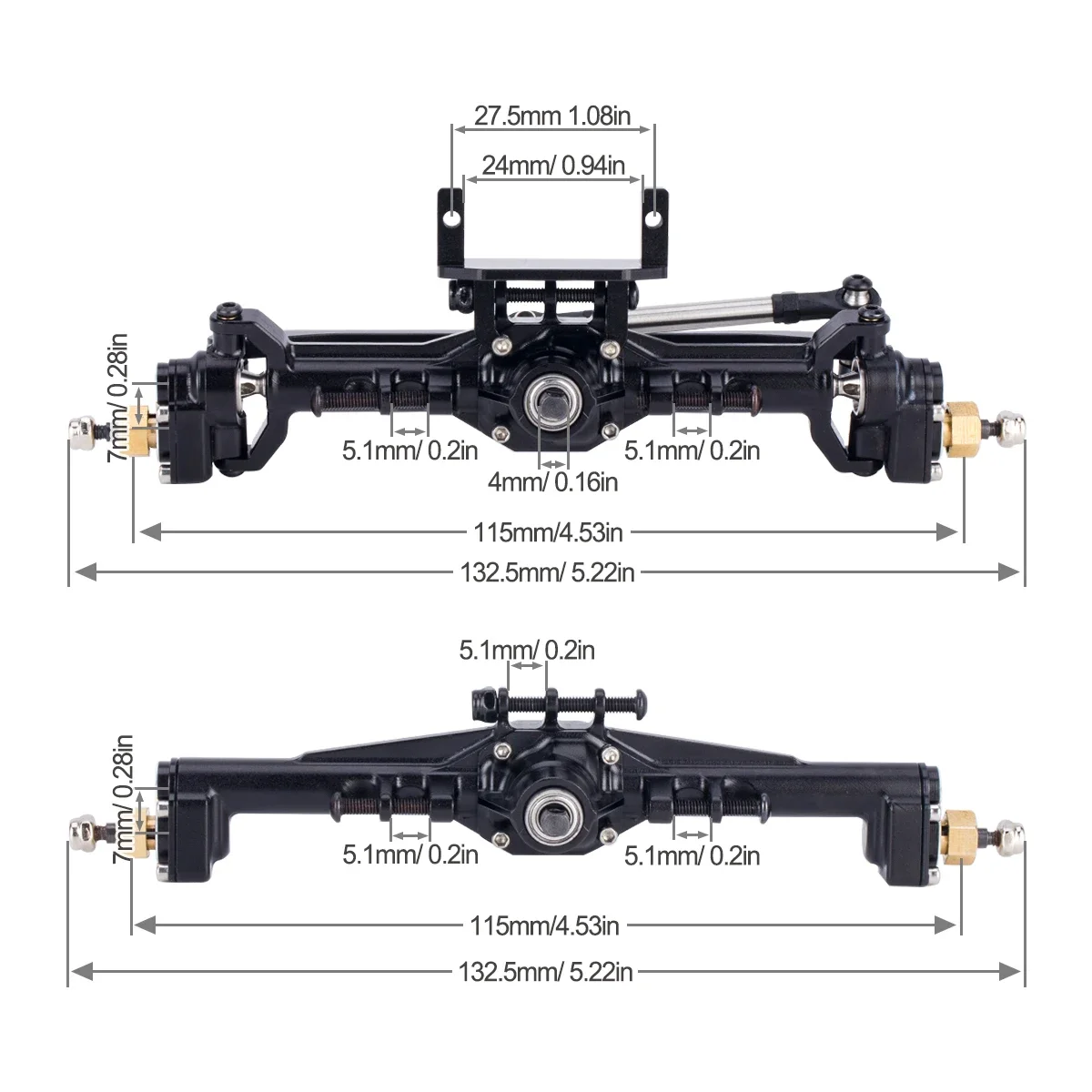 알루미늄 CNC 포털 액슬 + 10mm, 1/18 RC - Rc Hobby Products 리뷰 및 가격