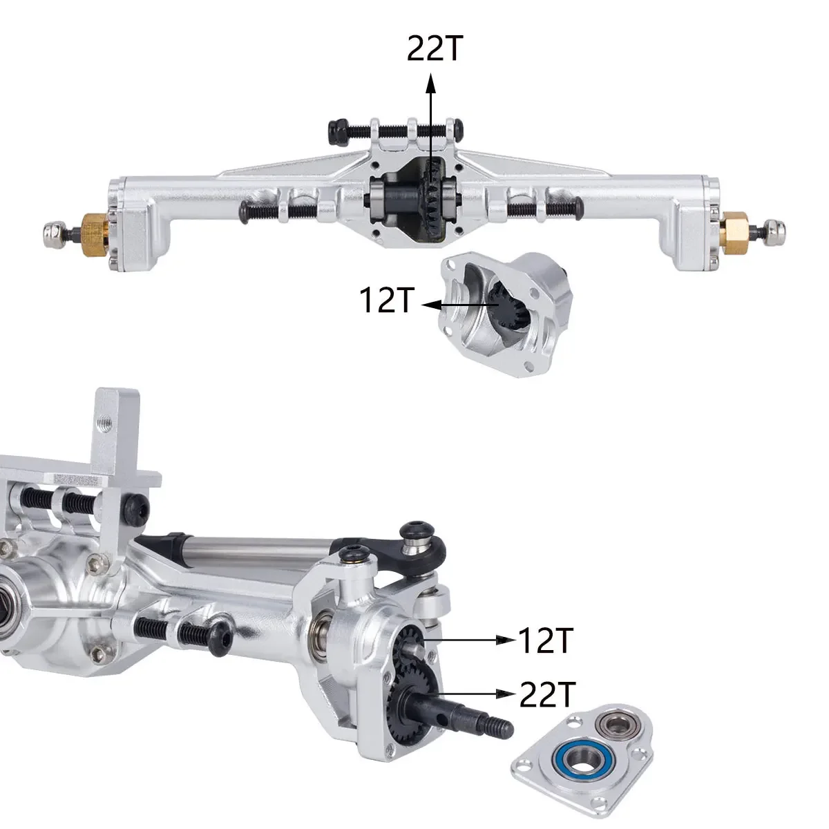 알루미늄 CNC 포털 액슬 + 10mm, 1/18 RC - Rc Hobby Products 리뷰 및 가격