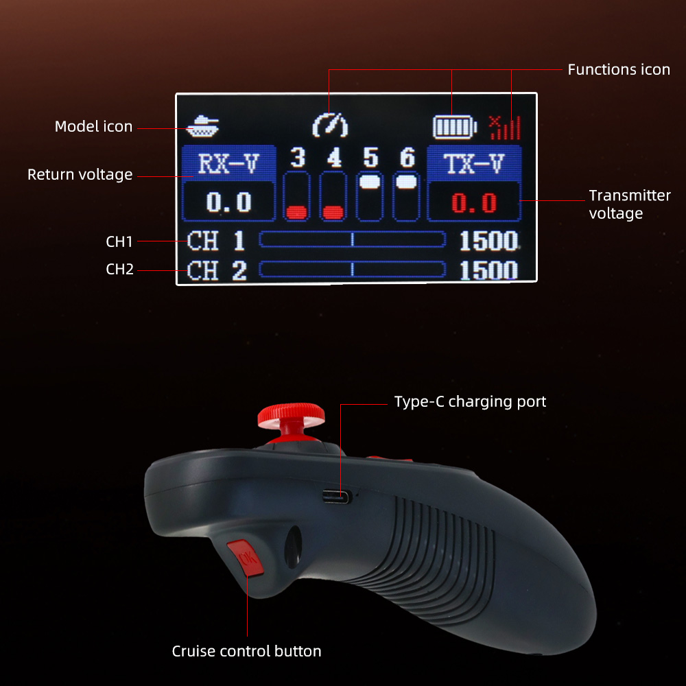 HOTRC DS-650 6채널 2.4G 무선 조종 시스 - Radio Transmitter 6Ch 리뷰 및 가격