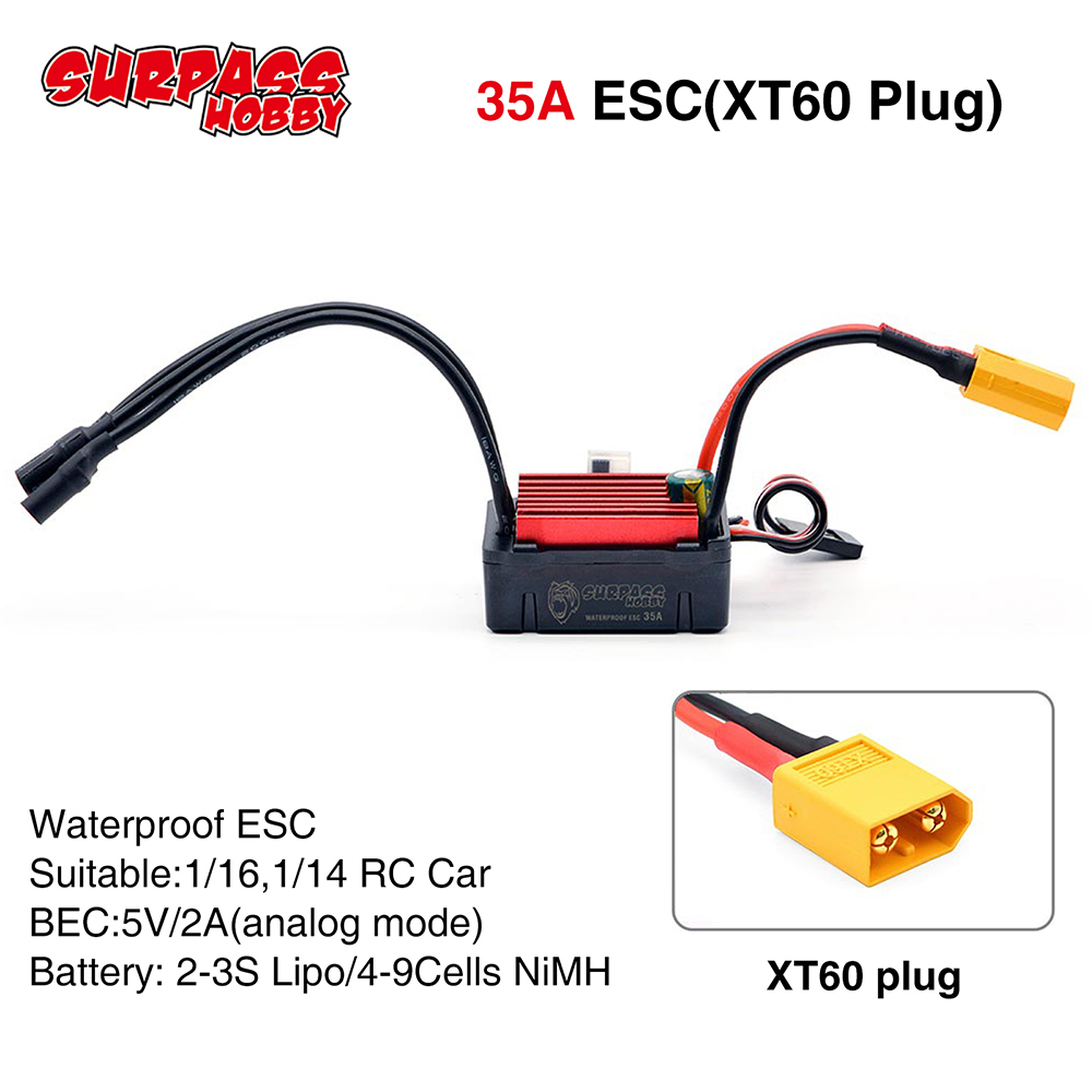 SURPASSHOBBY ESC 150A 80A 120A - Esc Waterproof 60A 리뷰 및 가격