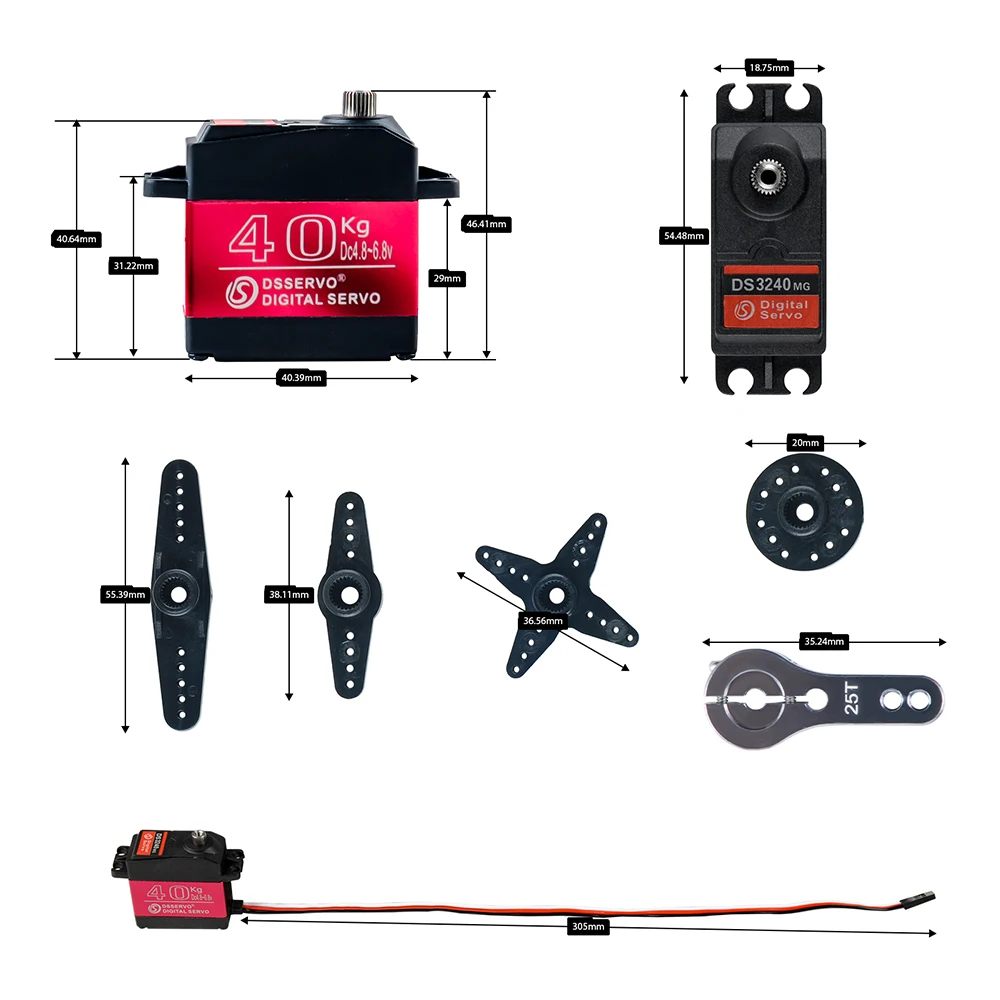 40KG Dsservo DS3240 대형 토크 디지털  - Rc Hobby Products 리뷰 및 가격