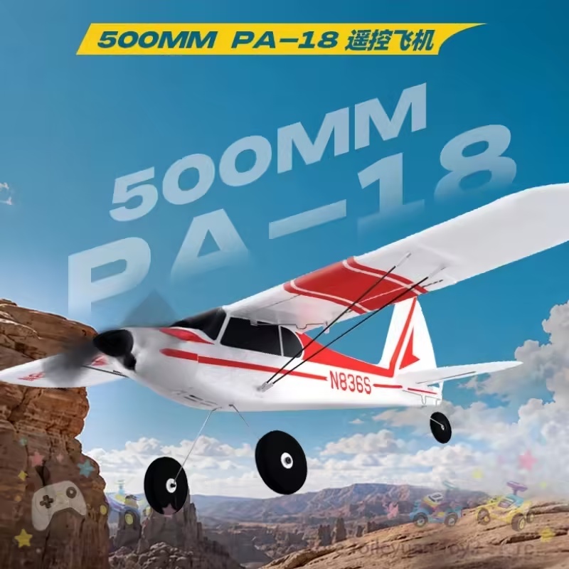새로운 블루 애로우 RC 비행기 PA-18 500mm  - Rc Hobby Experts 리뷰 및 가격