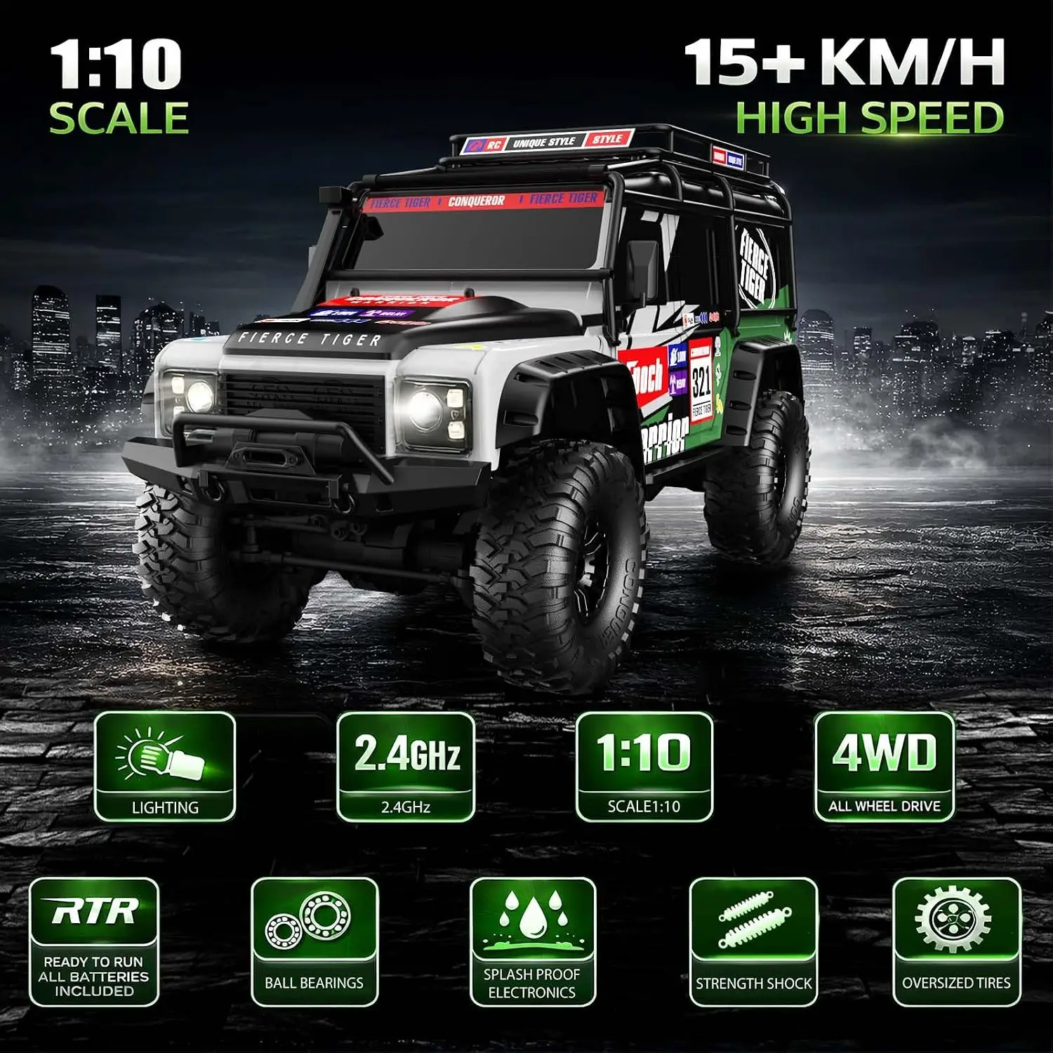 RC 자동차 RC 크롤러 1/10 스케일 RTR 원격  - Rc Hobby Grade Crawler 리뷰 및 가격