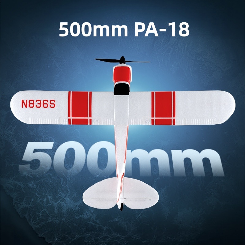 새로운 블루 애로우 RC 비행기 PA-18 500mm  - Rc Hobby Experts 리뷰 및 가격