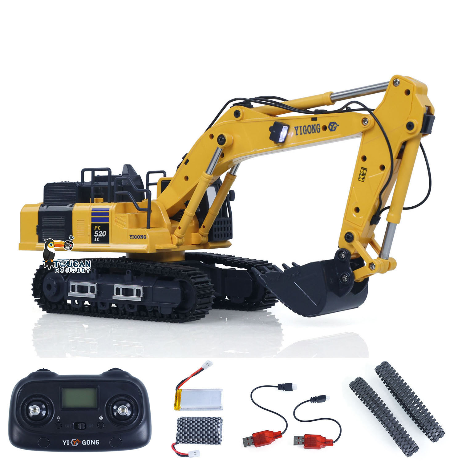 1/50 미니 RC 굴삭기 PC520 전기 리프팅 무선 - Rc Hobby Track 리뷰 및 가격