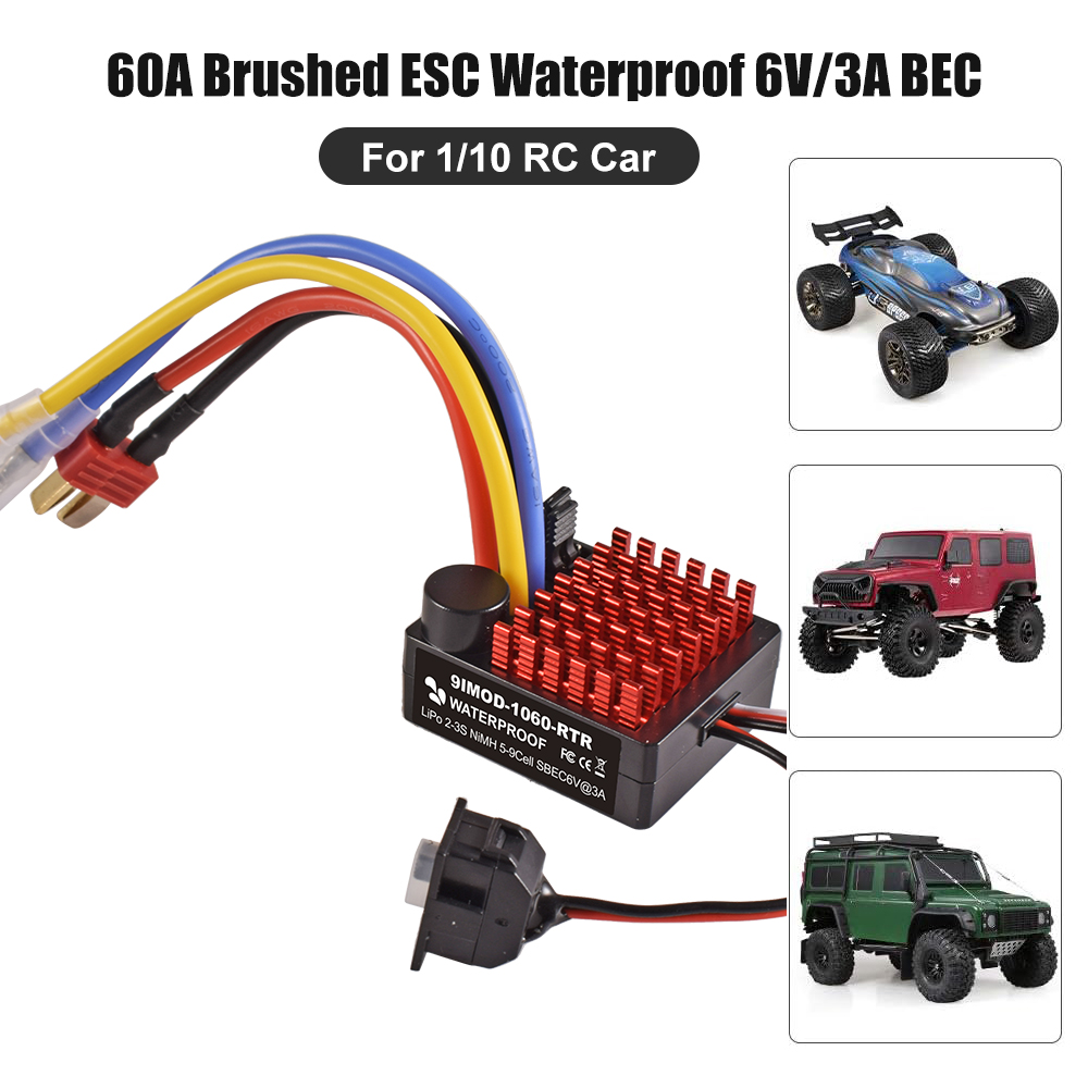 9IMOD 1060 RTR 60A ESC 브러시 전자  - Esc Waterproof 60A 리뷰 및 가격