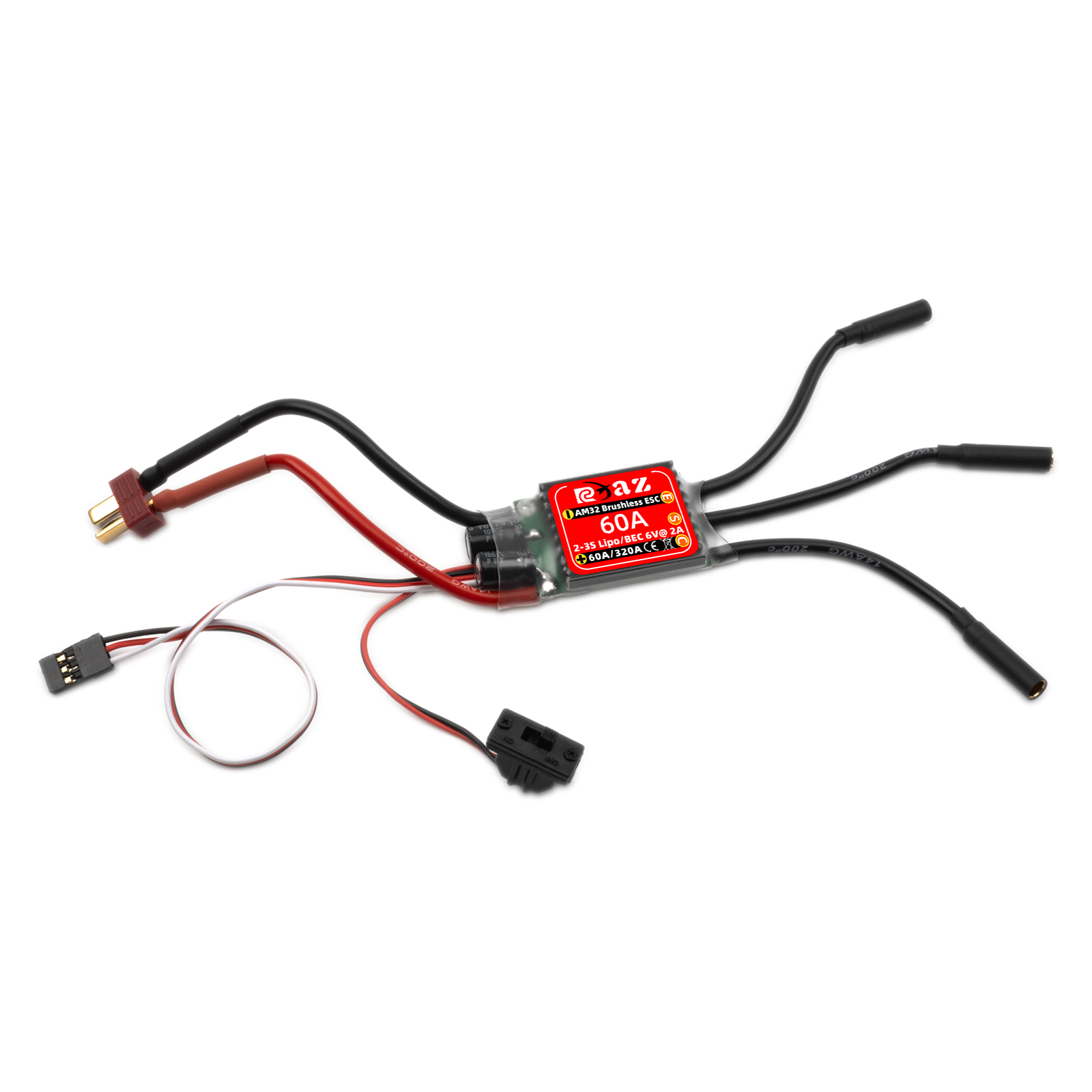 RCXAZ AM32 60A 브러시리스 ESC 전자 속도 - Esc Waterproof 60A 리뷰 및 가격