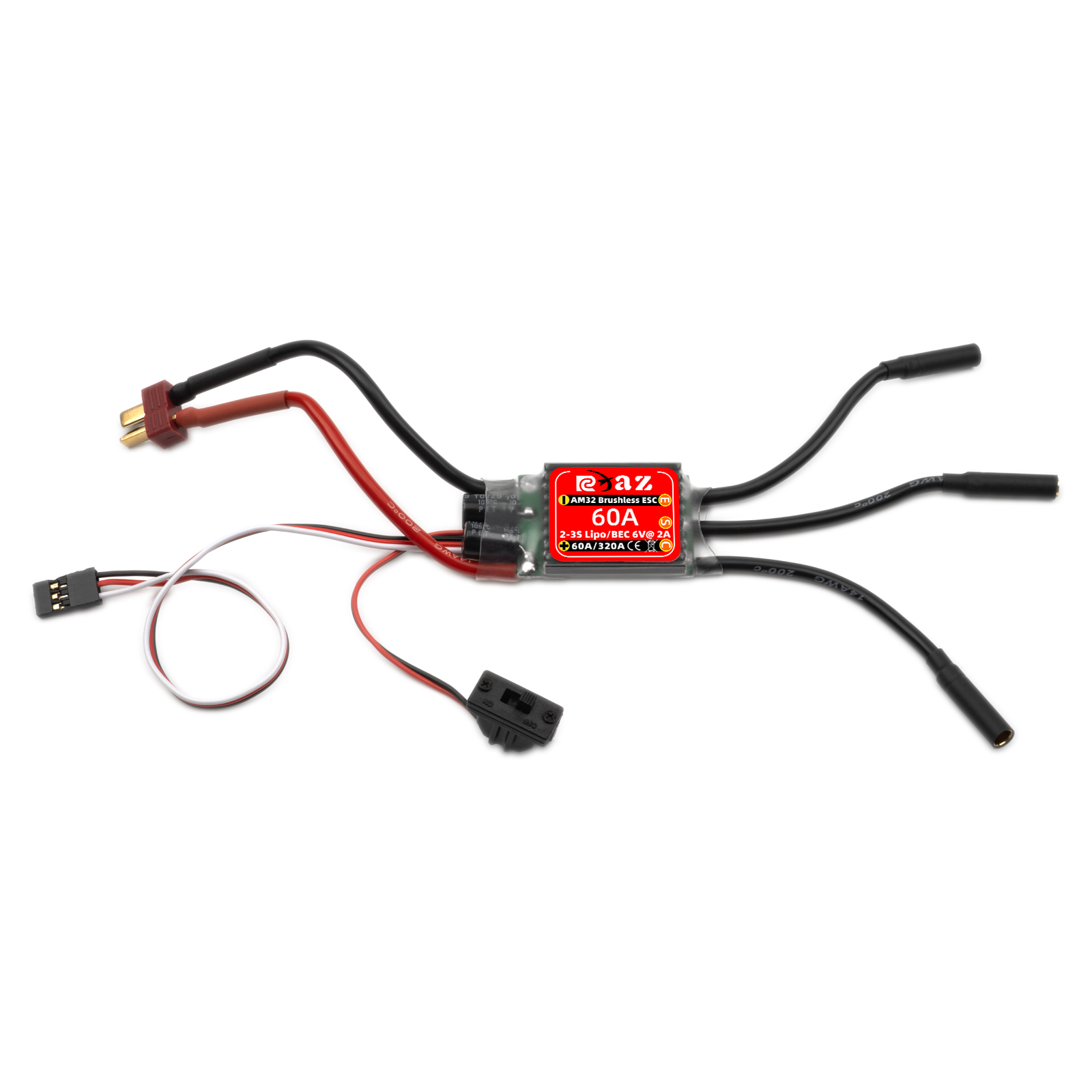 RCXAZ AM32 60A 브러시리스 ESC 전자 속도 - Esc Waterproof 60A 리뷰 및 가격